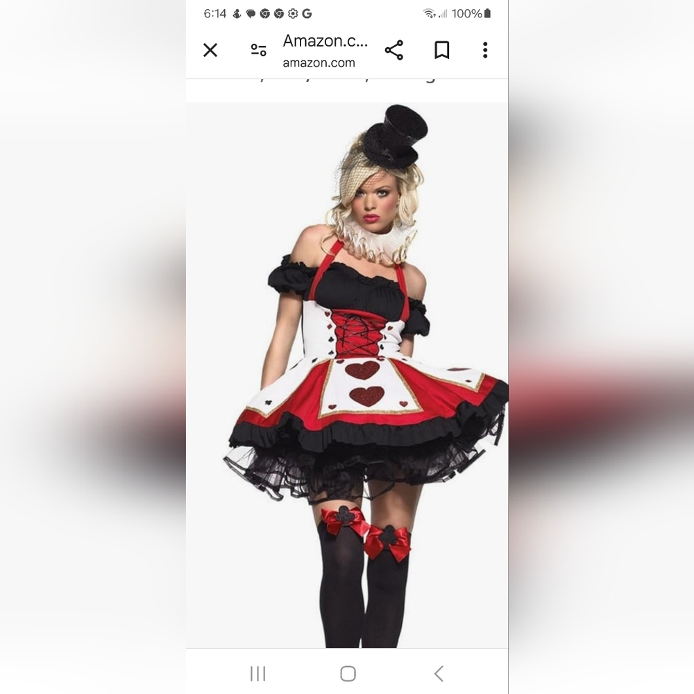 Leg Avenue Queen of hearts costume.